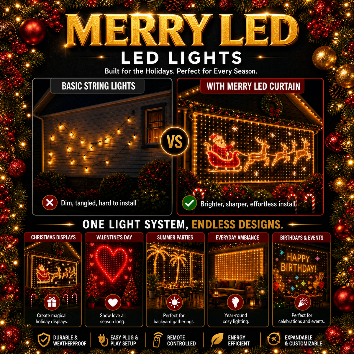 Outdoor LED Christmas display